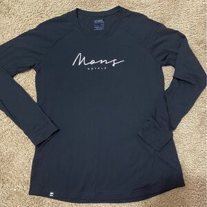 Mons Royale Black Long Sleeve Shirt